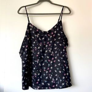 Floral Satin Tank